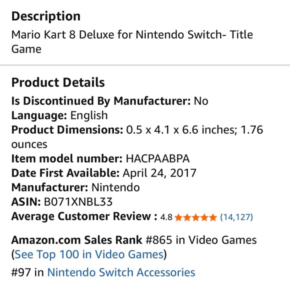 Nintendo Switch Game-Mario Kart 8 Deluxe - Picture 10 of 10